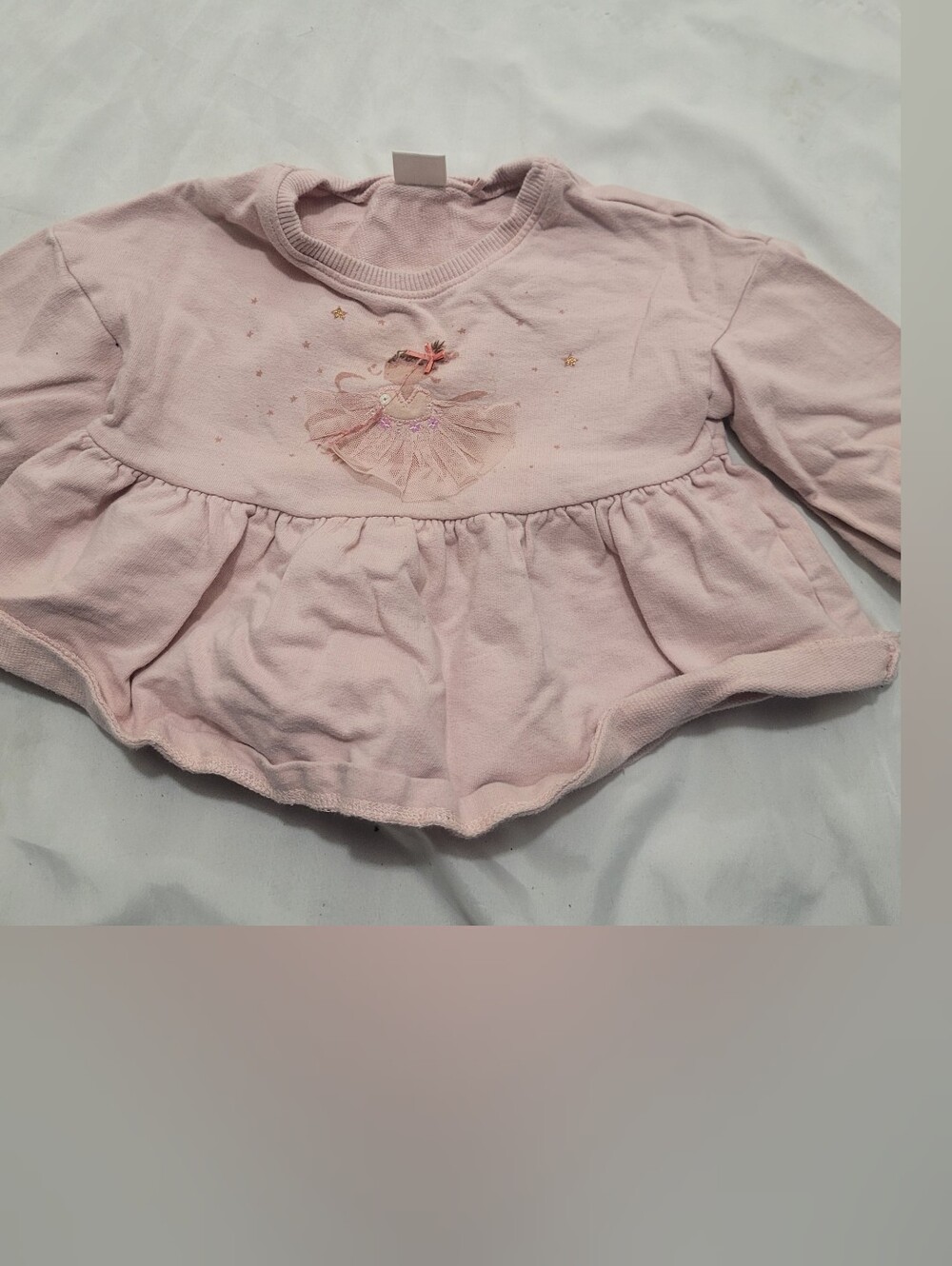 next Light Pink Ballet Tutu Peplum Sweater